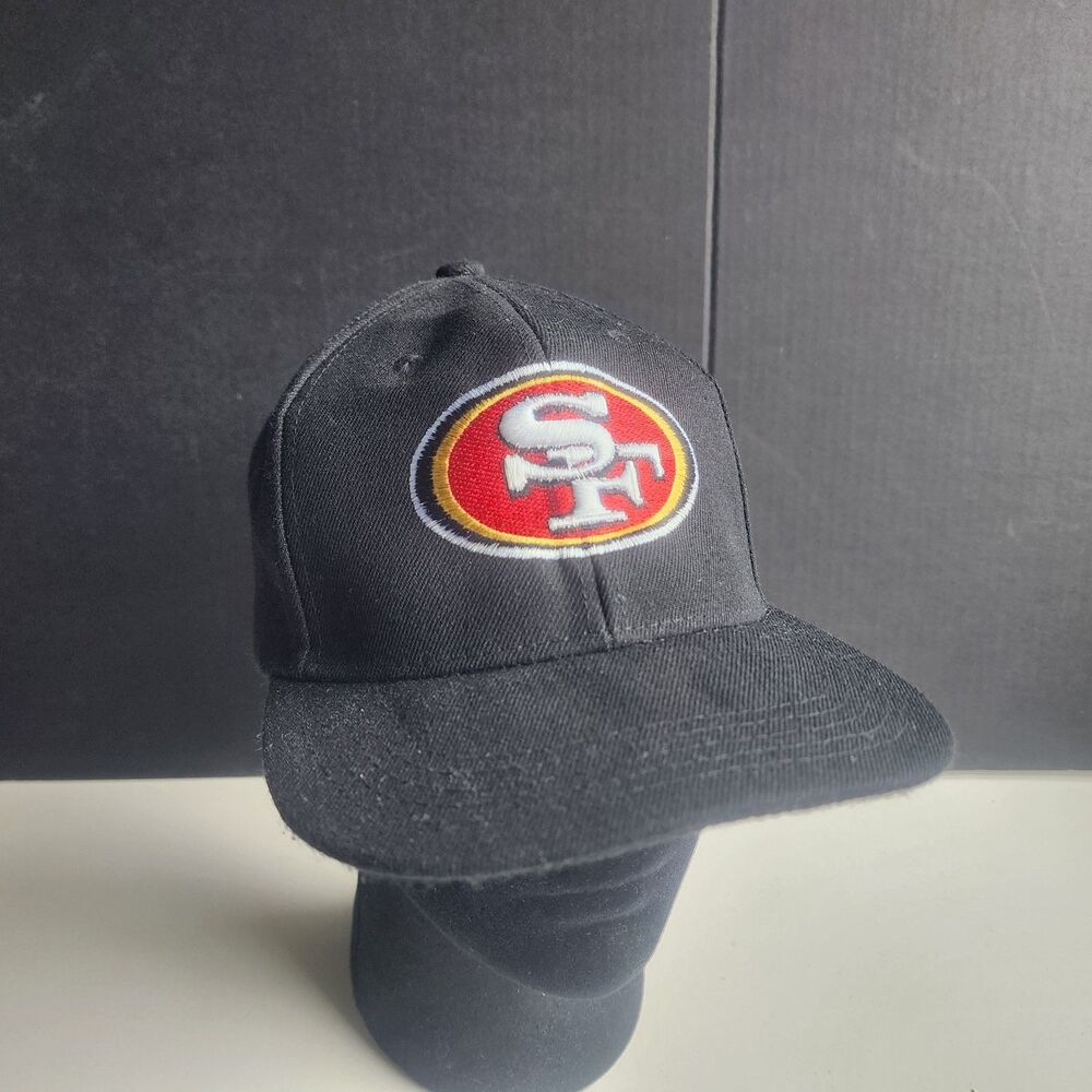 San Francisco 49ers Black Hat Cap NFL Football Adjustable Snapback